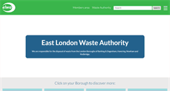 Desktop Screenshot of eastlondonwaste.gov.uk