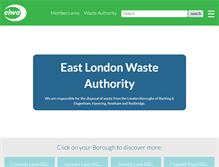 Tablet Screenshot of eastlondonwaste.gov.uk